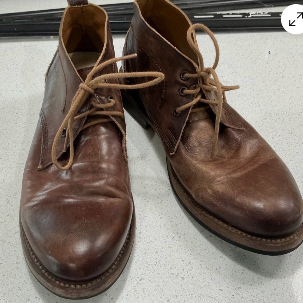 Freebird McCoy Brown Cognac Leather Shoes Chukka Boots Size 11